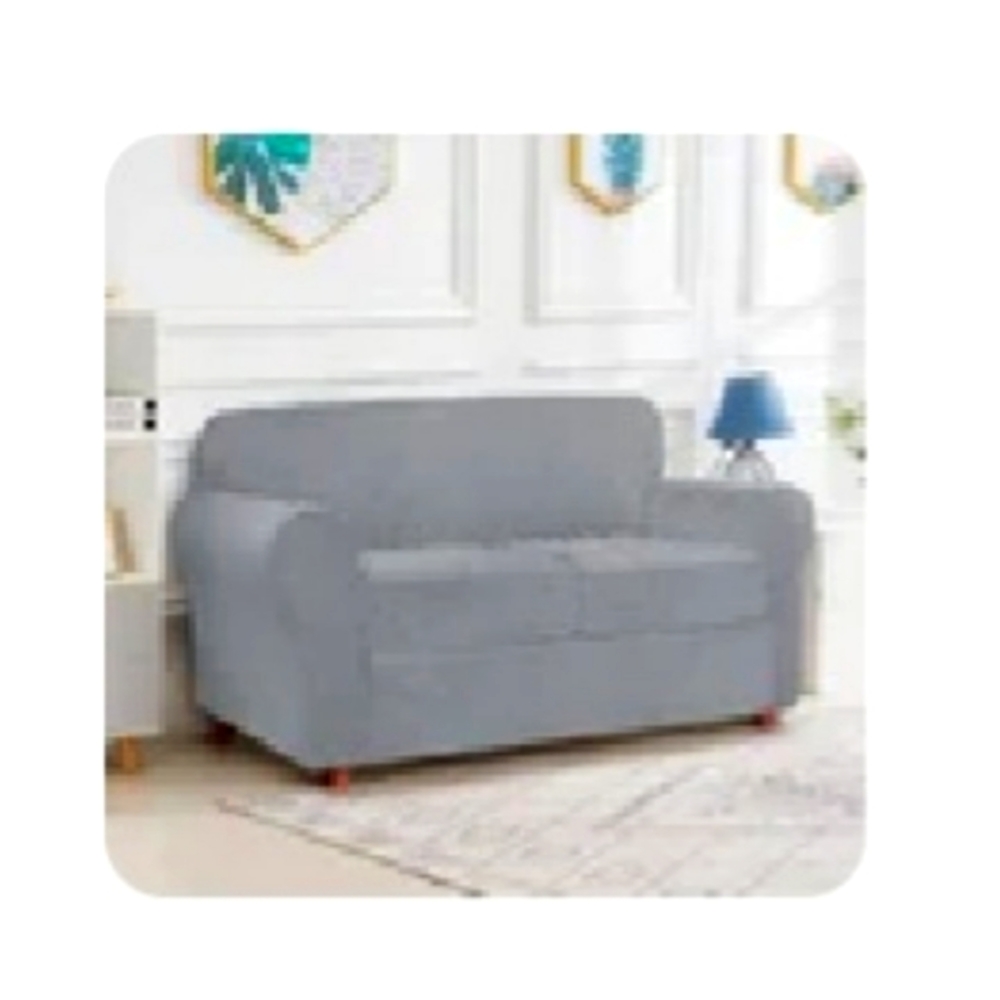 Loveseat Sofa Covers (3pcs with 1 long elastic clip band to secure cover)
